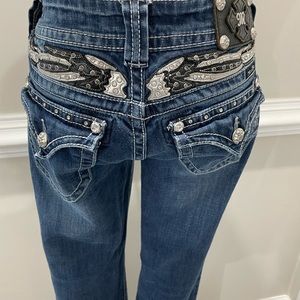 Miss Me jeans with feather like detailing